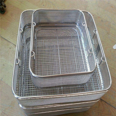 Corrosion Resistance Wire Mesh Basket For Medical Experiment Sterilizer
