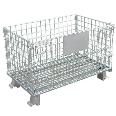 Steel Wire Mesh Storage Cages Welded Wire Firm Structure For Logistics