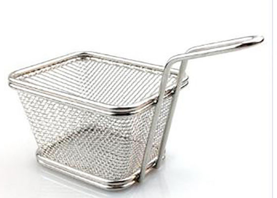 Deep Fryer Washsafe Basket Stainless Steel Frying Food Fries Wire Mesh Fry Baskets