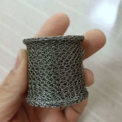 Compressed Knitted Wire Mesh Filter Cartridge SS 304  Plain Weave 0.02-2mm Dia