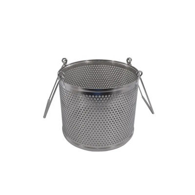 Perforated Stainless Steel Strainer Basket Corrosion Resistance