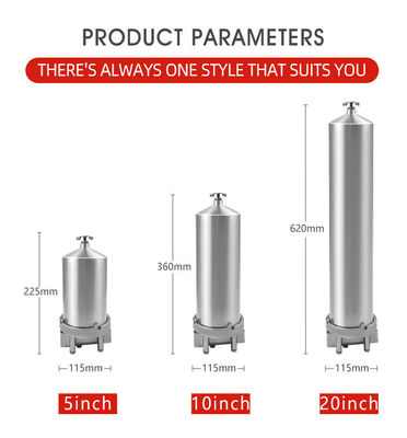 Threaded 900 Mm Stainless Steel Filter Housing Assembly