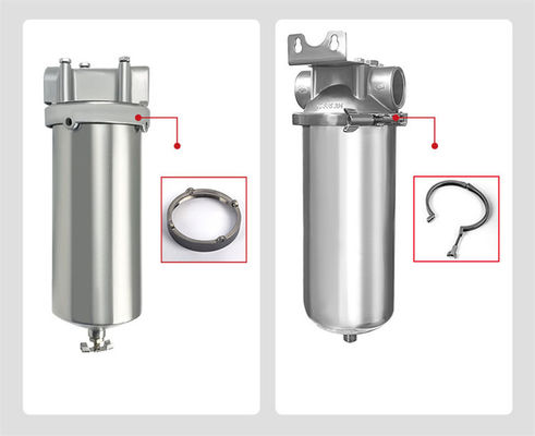 Threaded 900 Mm Stainless Steel Filter Housing Assembly