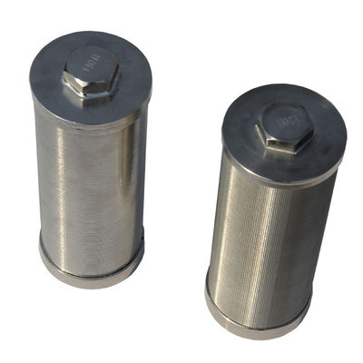 Sus316 Mesh Pleated Filter Cartridges , Pleated Metal Mesh Filter 3-200um