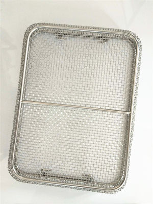 304 Stainless Steel Filter Basket , Metal Mesh Basket Folding No Burrs