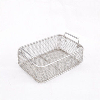 0.5-5mm Wire Diameter	Stainless Steel Mesh Basket With Lid 3-10mm Aperture