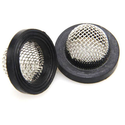 SS316L 0.5mm Mesh Washer Filters With Rubber Edge Hose