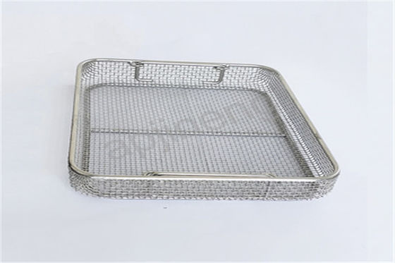 Square Hole 0.64mm Wire Mesh Fruit Bowl Electrolytic Polishing