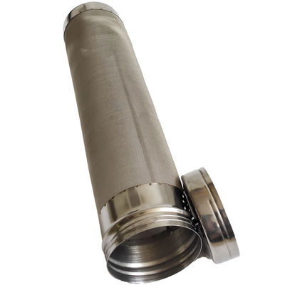 Sliver food grade 0.71mm 300 Micron SS304 Beer Filter Cartridge