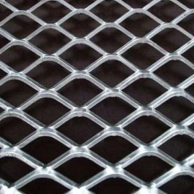 Diamond Hole  Expanded Aluminium Mesh  , Square Expanded Metal Anodise Surface