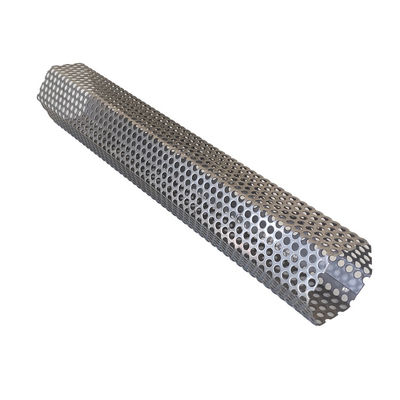 Balcony Perforated Mesh Panels , Perforated Wire Mesh Punching  Round Hole