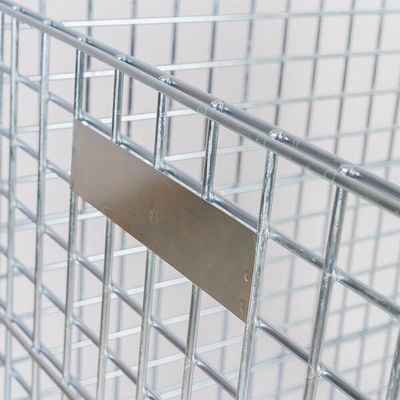 Collapsible Wire Mesh Storage Cages Q235B Steel Customized Color Powder Coated