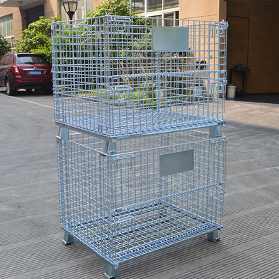 Metal Container Q235 2000kg Wire Mesh Storage Cages