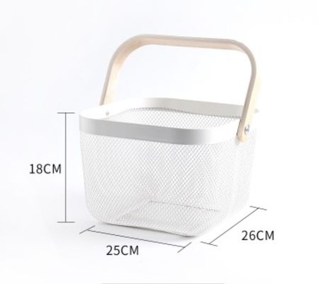 Snacks Food Storage 18*25*26cm Wire Mesh Basket