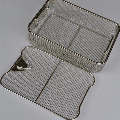 Square Hole 0.64mm Wire Mesh Fruit Bowl Electrolytic Polishing