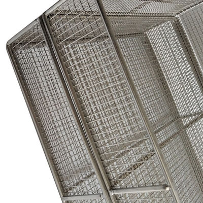Fine Kitchen Cooking 0.5mm Dia Ss Wire Mesh Basket Tasteless