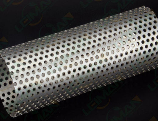 Length 30mm 316L Diamond Perforated Round Steel Tubing