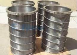 0.1mm Liquid Strainers Wedge Wire Screen Filter Looped Or Welded Wrapped